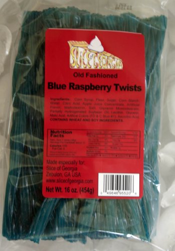 World Spinnin Blue Raspberry Twists- 1 Lb Bag logo