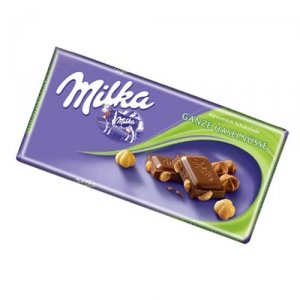 World’s Best Milka Chocolate – Whole Nuts, 10 Bars logo