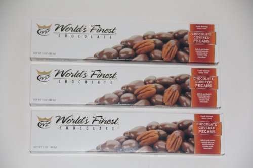 World’s Finest Chocolate – Chocolate Covered Pecans- Pack of 3, 5oz logo