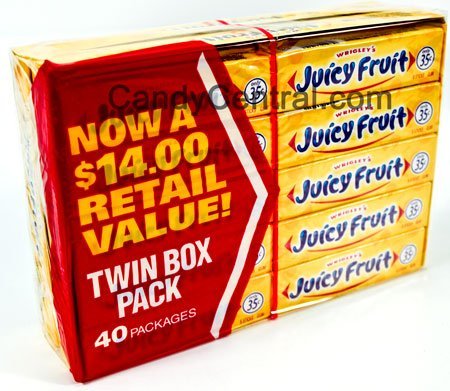 Wrigley 5-stick Juicy Fruit (40 Ct) logo