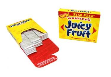 Wrigley – Juicy Fruit, Slim, 15 Stick Pack, 10 Count logo