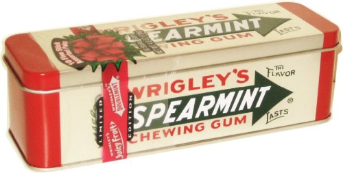 Wrigley Spearmint Heritage Collectible Chewing Gum Tin logo