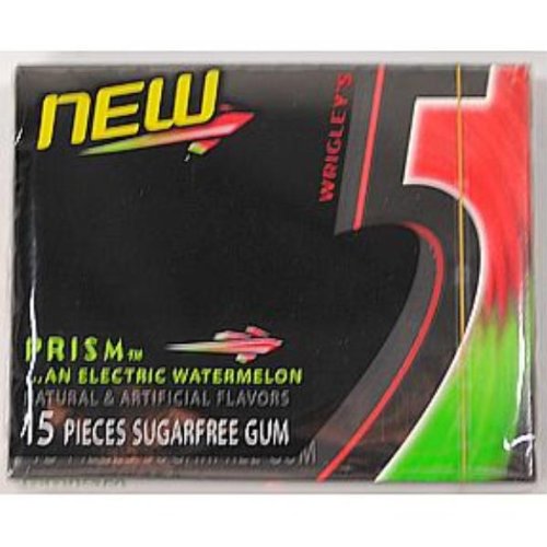 Wrigleys 5 Prism Watermelon Sugarfree Gum – Case Pack 20 Sku-pas704985 logo