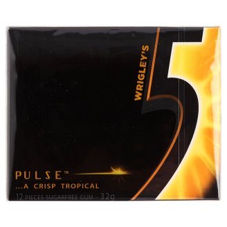 Wrigley’s 5 Pulse Tropical Fruit Flavour Chewing Gum 32g X 6 Packs logo