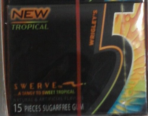 Wrigley’s- 5 Swerve Gum, 10/15 Piece Packs A Tangy To Sweet Tropical Sugarfree Gum logo