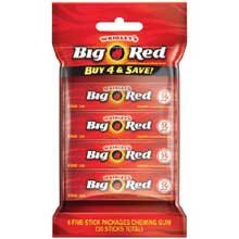 Wrigley’s Big Red Gum: Bag Of 4 Packs (5 Sticks/pack) logo