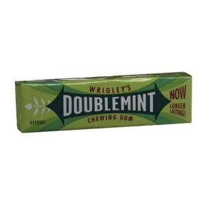 Wrigleys Doublemint Chewing Gum 5 Stick Packs 40 Count (Pack of 2) logo