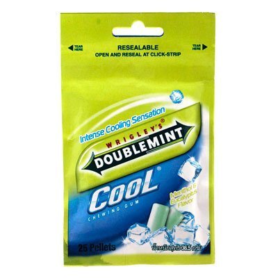 Wrigleys Doublemint Cool Menthol Eucalyptus Chewing Gum (Pack of 20) logo