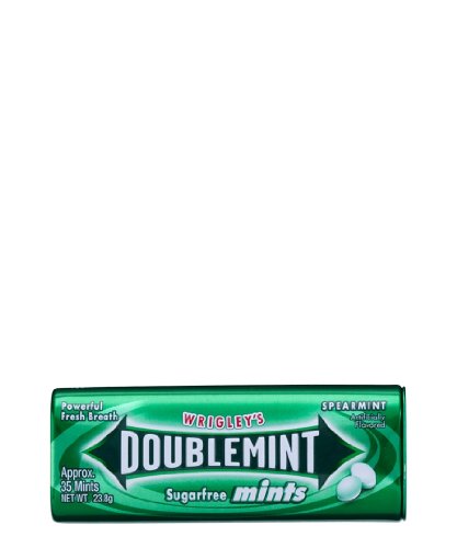Wrigleys Doublemint, Spearmint Taffy Candy Sugar Free – 0.83 Ounces (Pack of 3) logo