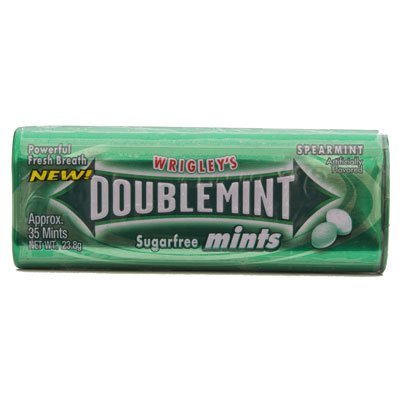 Wrigley’s Doublemint Sugarfree Mints (Pack of 3) (spearmint) logo
