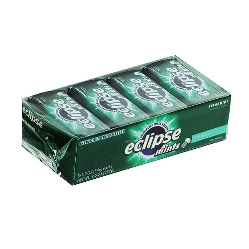 Wrigley’s Eclipse Mints Spearmints Artifically Flavored Sugar Free – 8 Counts Of 1.2 Oz logo
