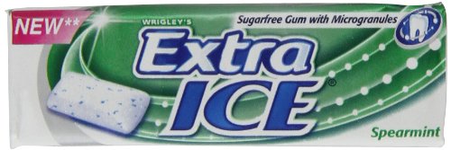 Wrigley’s Extra Ice Spearmint Sugarfree Gum With Microgranules (Pack of 30) 10 Pieces Per Pack logo