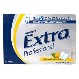 Wrigleys Extra Professional Lemon Ice Blister (12×9 Pellet Packages) logo