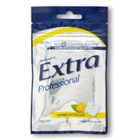 Wrigley’s Extra Professional Sugar Free Gum Lemon Ice Flavored (Pack of 3) logo