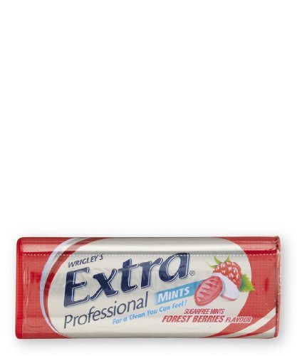 Wrigleys Extra Professional Sugar Free Mints Forest Berries Flavor 20g. (Pack of 12) logo