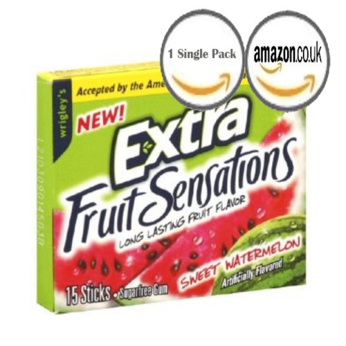 Wrigleys Extra Watermelon, 15-count (Pack of 10) logo