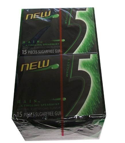 Wrigley’s New 5 Rain…A Tingling Spearmint(Pack of 2) logo