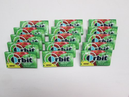 Wrigley’s Orbit Apple Remix Artificial Flavored Sugar Free Chewing Gum – 15 Packs Of Piece Packages (210 Pieces Total) logo