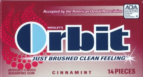 Wrigley’s Orbit Cinnamint Sugarfree Chewing Gum 24-14 logo