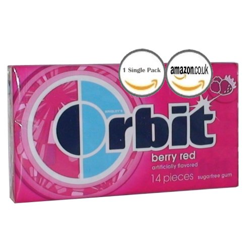 Wrigley’s Orbit Gum Sugarfree Berry Red,12×14 Pc logo