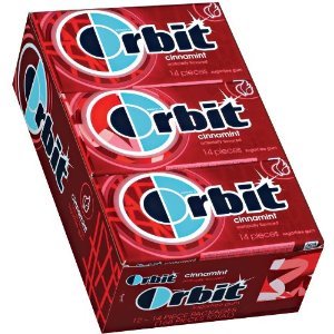 Wrigleys Orbit Sugar Free Chewing Gum, Cinnamint – 14 Pieces / Pack, 12 Ea logo