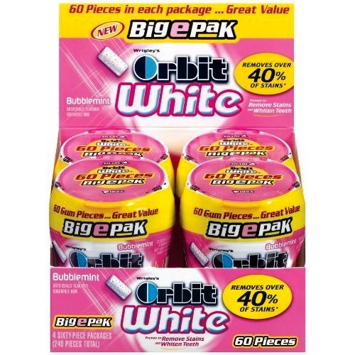 Wrigley’s Orbit White Big E Pack Bubblemint (Pack of 4) logo
