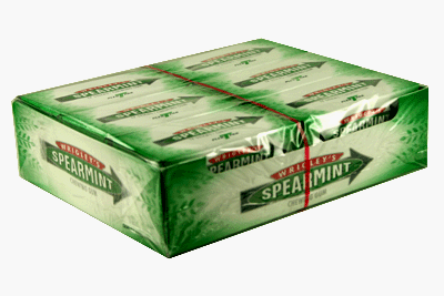 Wrigley’s Ptp Spearmint Big Pack 12 Pack Box logo