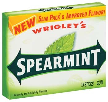 Wrigley’s Spearmint Gum Slim Pack (226650) 15 Ct logo