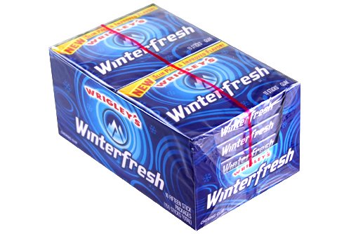 Wrigleys Winterfresh Chewing Gum, Slim Pack – 15 Sticks/pack, 10 Ea logo