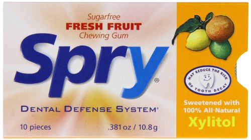 Xlear Spry Gum Blister Tray, Fruit Fresh, 10 Count (Pack of 20) logo