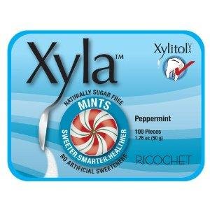 Xylitol Mints, Peppermint 100-count (Pack of 6) logo