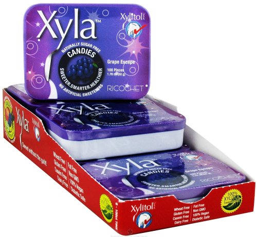 Xylitol Usa – Xyla Naturally Sugar Free Candies Grape Escape – 100 Piece(s) logo
