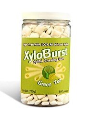 Xyloburst Xylitol Gum Jar, Green Tea, 500 Count logo