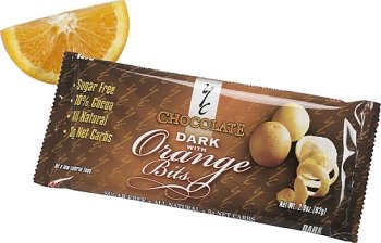 Yc Chocolate (70% Cocoa) Dark With Orange Bits, Sugar Free, 2.9 ounce Bars (Pack of 8) logo