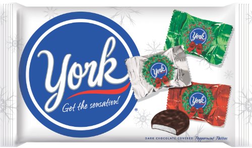 York Holiday Peppermint Patties, 8.5 ounce Bags (Pack of 4) logo