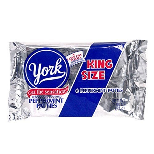 York Peppermint Patties, King Size, 2.86 ounce Packages (Pack of 18) logo