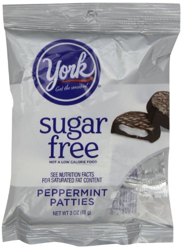 York Peppermint Patties, Sugar Free, 3 ounce Packages (Pack of 12) logo