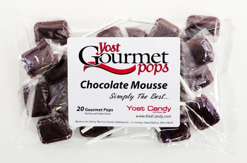 Yost Gourmet Pops, 20 Count Bag – Chocolate Mousse logo