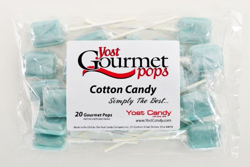 Yost Gourmet Pops, 20 Count Bag – Cotton Candy logo