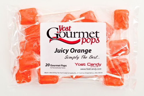 Yost Gourmet Pops, 20 Count Bag – Juicy Orange logo
