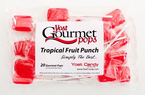 Yost Gourmet Pops, 20 Count Bag – Tropical Fruit Punch logo