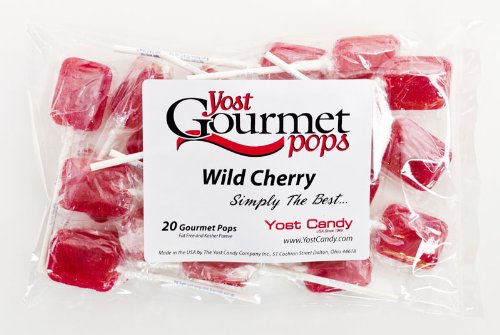 Yost Gourmet Pops, 20 Count Bag – Wild Cherry logo