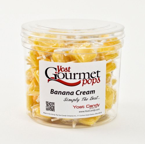 Yost Gourmet Pops, 80 Count Tub – Banana Cream logo