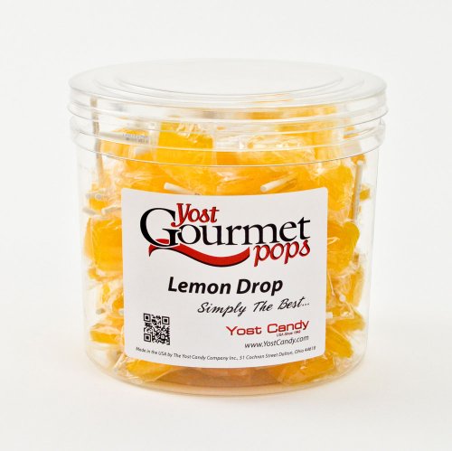 Yost Gourmet Pops, 80 Count Tub – Lemon Drop logo