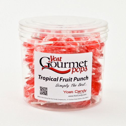 Yost Gourmet Pops, 80 Count Tub – Tropical Fruit Punch logo