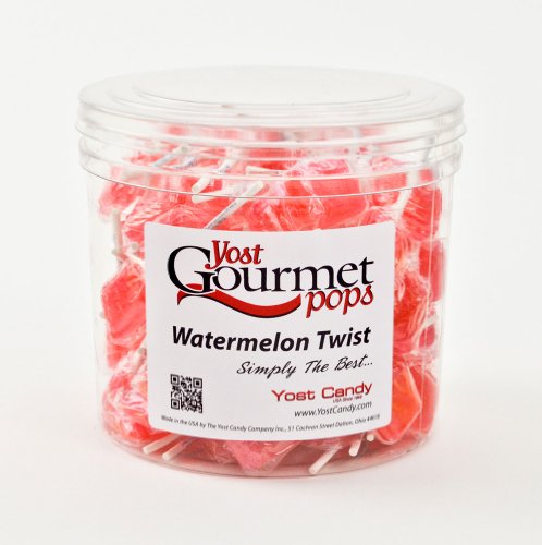 Yost Gourmet Pops, 80 Count Tub – Watermelon Twist logo