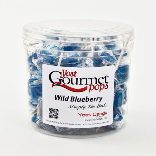 Yost Gourmet Pops, 80 Count Tub – Wild Blueberry logo