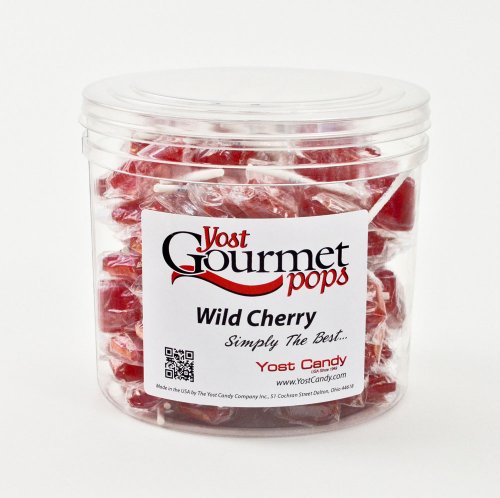 Yost Gourmet Pops, 80 Count Tub – Wild Cherry logo