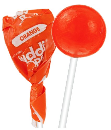 Yost Kiddi Pops, 100 Count Carton (4.5 Lbs) – Orange Lollipops logo