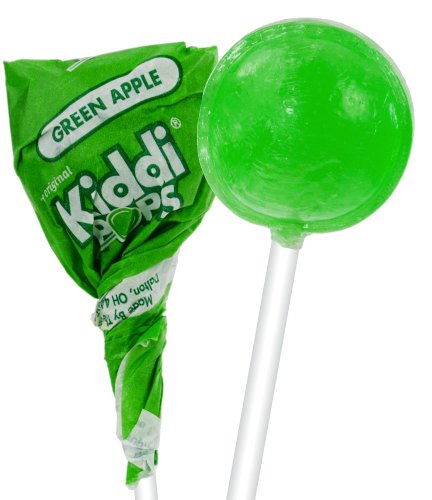 Yost Kiddi Pops, 200 Count Carton (9 Lbs) – Green Apple Lollipops logo